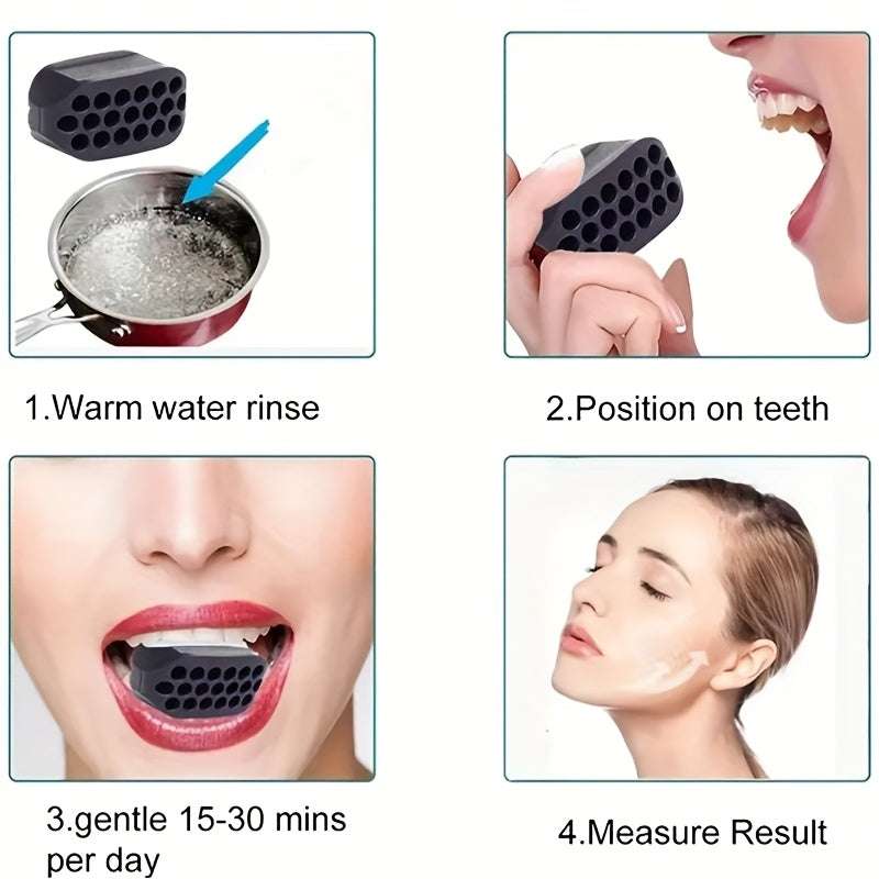 Silikon Kiefertrainer: Definierte Kieferlinie, straffer Hals, effektiver Gesichtstoner